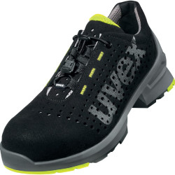 UVEX 优唯斯 男士 安全工作鞋 S1 SRC ESD,Schwarz/Lime,41 EU