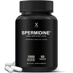 HUMANX Spermidine+胶囊 富含小麦胚芽提取物 锌硫胺素配方 细胞更新抗衰老 非转基因成人营养补充剂 60粒