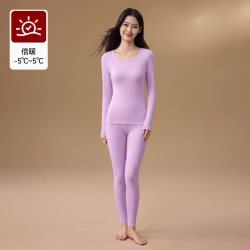 都市丽人 保暖内衣情侣2026新款绒德发热打底羊毛蚕丝秋衣秋裤套装