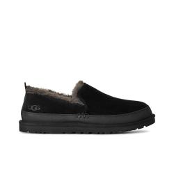 UGG 春秋加绒雪地靴通勤鞋男士舒适一脚蹬休闲鞋1174586黑色