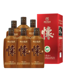 国台 怀酒精品 酱香型 茅台镇纯粮固态 原箱原码 家乡酒 53度 500ml 6瓶