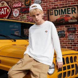 Dickies 童装秋季长袖T恤26年简约百搭休闲日常纯棉上衣中大童舒适装