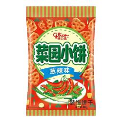 格力高 百力滋零食饼干棒 菜园小饼葱辣味80g