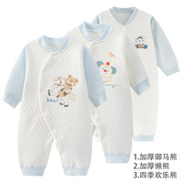 班杰威尔 秋冬季婴儿连体衣3件套  (两厚一薄)组合16 90cm