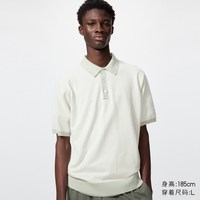 移动端：可机洗针织polo衫/短袖条纹优衣库男装女装485611