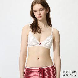 棉质无钢圈文胸/三角杯优衣库女装489045