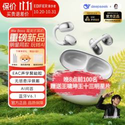 漫步者 WE BASS 王啸坤王十三 真无线蓝牙6.1耳机 返礼物耳塞  浪啸白