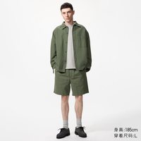 移动端：麻混纺舒适短裤优衣库男装482260
