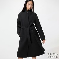 移动端：双面呢休闲长大衣优衣库女装487423