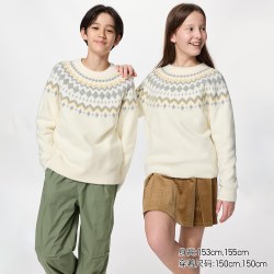 童装男童女童souffle yarn舒芙蕾针织衫长袖优衣库毛衣毛衫486668