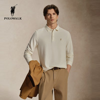 POLOWALK 男装2026秋季新品男式长袖T恤POLO领休闲抗菌