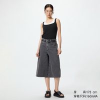 移动端：牛仔裙裤/水洗产品优衣库女装男装阔感裙裤488694 487976