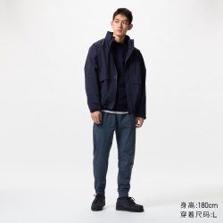 高弹力运动长裤/DRY-EX速干/常规款优衣库男女装束脚轻薄475384