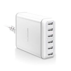 宜丽客 日本直邮ELECOM USB充电器交流适配器快速充电器EC-ACD01WH