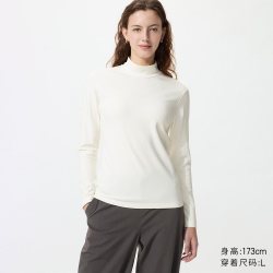 HEATTECH ULTRA WARM高领T恤长袖优衣库女装保暖衣秋衣内衣485849