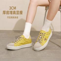 他她 女鞋26秋新款时尚帆布鞋运动休闲鞋板鞋女