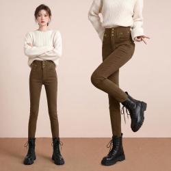 Loftshine 复古弹力牛仔小脚裤女2026秋季新款高腰修身显瘦紧身铅笔裤