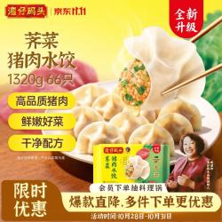 湾仔码头 白菜三鲜猪肉水饺 66只 1.32kg