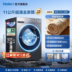 海尔 滚筒洗衣机13/12公斤大容量家用全自动洗烘一体58E官方旗舰店