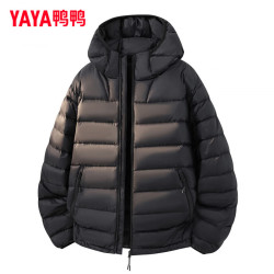 YAYA 轻薄羽绒服男2026冬季新款纯色简约时尚