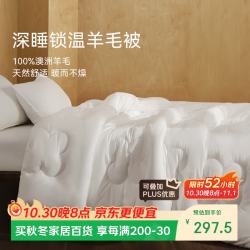 艾美家 羊毛被被子澳洲羊毛冬被控温冬季加厚被芯 冬被200*230cm