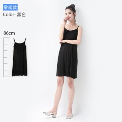 others 其他 吊带打底裙女白色防透内搭衬裙大码外穿长款莫代尔打底背心裙夏季