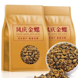 吉聘号 浓香滇红金螺特级凤庆新茶古树红茶蜜香一芽一叶散装袋装源头传统