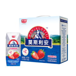 光明 莫斯利安草莓酸酪常温酸奶200g*12盒营养早餐奶