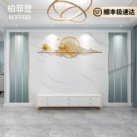 柏菲登 现代轻奢简约线条电视背景墙装饰壁画壁布背景板客厅影视墙装饰画 整张壁画定制【0