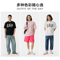 Gap 胶印logo纯棉短袖T恤