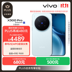 vivo X300 Pro 卫星通信版   16GB+512GB 自在蓝 蔡司2亿APO超级长焦 蓝图影像双芯 拍照 AI手机