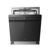 华凌 神机H71Pro嵌入式洗碗机 黑色 20套+55kPa增压