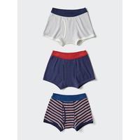优衣库 日本直邮UNIQLO 男童拳击短裤3件装 [31940026]