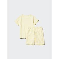 优衣库 日本直邮UNIQLO优衣库家居服套装 短袖圆领套头儿童款睡衣