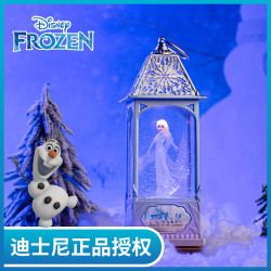 蓉菡冰雪奇缘艾莎旋转音乐盒水晶球飘雪八音盒送女孩生日礼物玩具