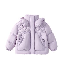 斯凯奇 童装羽绒服立领2026春季新款儿童加厚保暖外套SkechersKids
