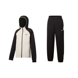 LI-NING KIDS 套装开衫连帽卫衣男女童2026新款青少年冬季休闲针织童装