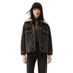 太平鸟 水洗工艺外套挺括有型棉服女