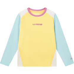 LI-NING KIDS 上衣秋季套头长袖T恤柔软亲肤户外男童女童宽松上衣童装