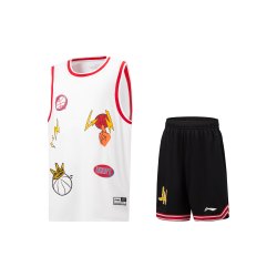LI-NING KIDS 运动背心短裤套装秋款男中大童吸汗透气速干运动训练套装