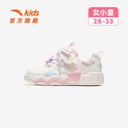 安踏 奶昔丨安踏儿童板鞋女小童鞋2026秋季新款奇妙萌可卡通童鞋休闲鞋