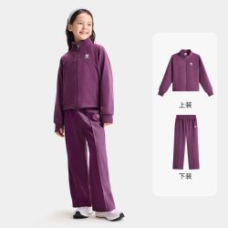 安踏 儿童童装女童套装2026年新款外套女大童衣服运动套装上衣裤子