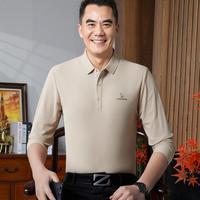 卡丹路 男士经典翻领商务休闲中年爸爸长袖男式卫衣