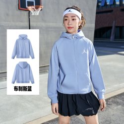 AIR JORDAN Jordan童装女童卫衣开衫儿童外套2026春季新款男童上衣JD2532286