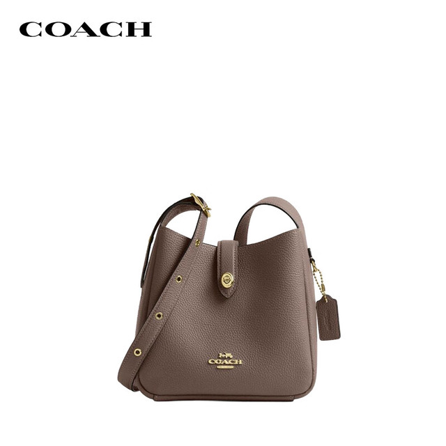 COACH 女士HADLEY迷你手提单肩斜挎包深褐CAL60