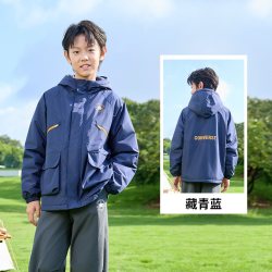 匡威 儿童外套风衣春秋防风男童户外服运动女青少年加绒童装工装大