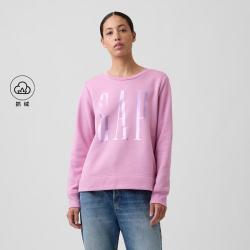 Gap 女装冬季logo胶印抓绒宽松卫衣休闲时尚上衣美版800444