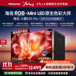 海信 RGB-MiniLED电视小墨E5S Pro 100吋 玲珑真彩背光 100英寸
