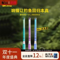 响猫 小物竿套装4A-OE轻量便携小物鱼竿短节竿钓鱼竿小钓竿溪流竿