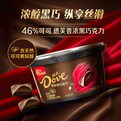 德芙 香浓黑巧克力 112g